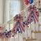American Flag Ribbon 2.5" x 10 Yards (2 Rolls) – Patriotic Red, White & Blue Stars & Stripes Ribbon for 4th of July Wreaths, Bows, Crafts, Party Decorations
